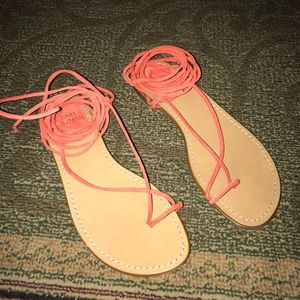 SOLD Stuart Weitzman Nieta Strappy Red Sandal 6